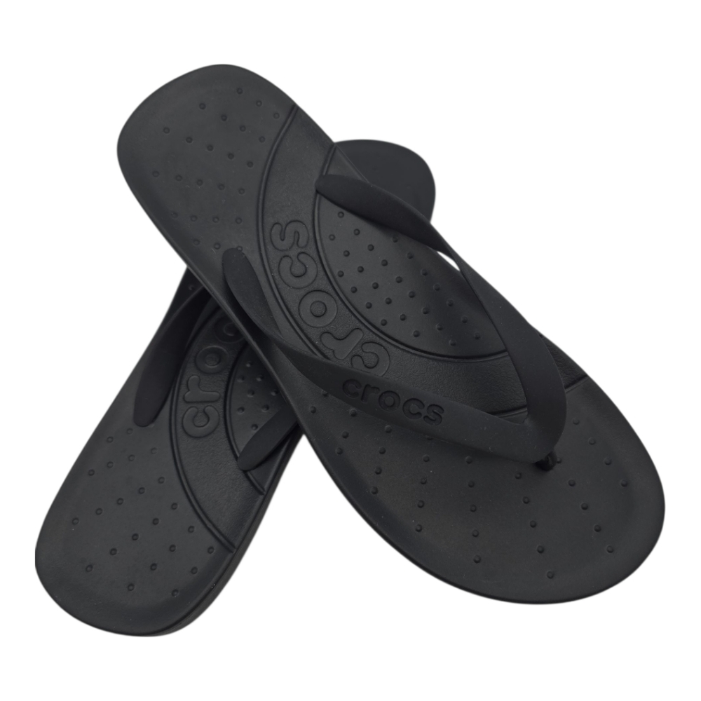 Crocs NWOT Black Classic Flip Flops in Black Size Men's 10 and Women's 12